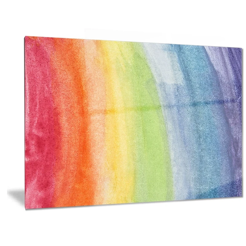 Design Art Flowing Rainbow Colours Abstract Metal Artwork