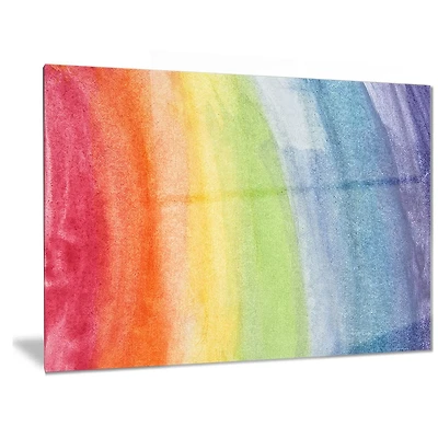 Design Art Flowing Rainbow Colours Abstract Metal Artwork