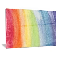 Design Art Flowing Rainbow Colours Abstract Metal Artwork