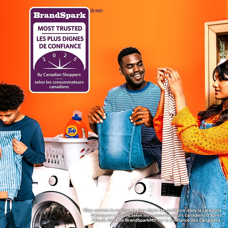 Détergent à lessive liquide Tide, parfum Original, compatible avec les laveuses HE, 100 brassées, 3,9 L (132 oz liq.) 3.9L