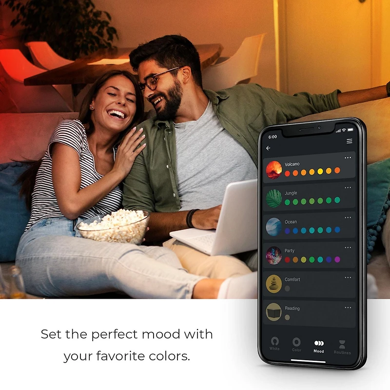 Ensemble de 2 luminaires encastrés intelligents Wifi à DEL ultraminces de 3 po, aucun concentrateur requis, commande vocale, 7 W, couleur ajustable RVB, lumière blanche à intensité réglable