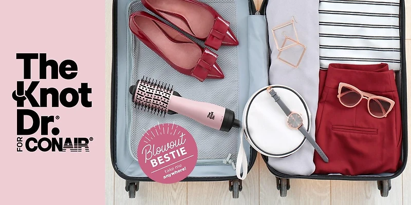 Mini brosse sèche cheveux ovale tout-en-un The Knot Dr. de Conair® La brosse à air chaud