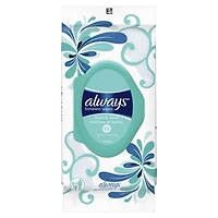 Paquet souple de lingettes pour femmes Always, Fraîches et nettes 32 lingettes