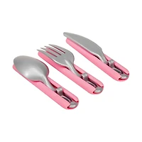 Cool Gear Slider Cutlery Set - Travel Fork, Knife, Spoon