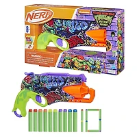 Nerf Teenage Mutant Ninja Turtles Blaster, 10 Nerf Elite Darts, Ages 8 and up