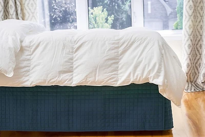 Gouchee Home Jupe de lit matelassée à grille