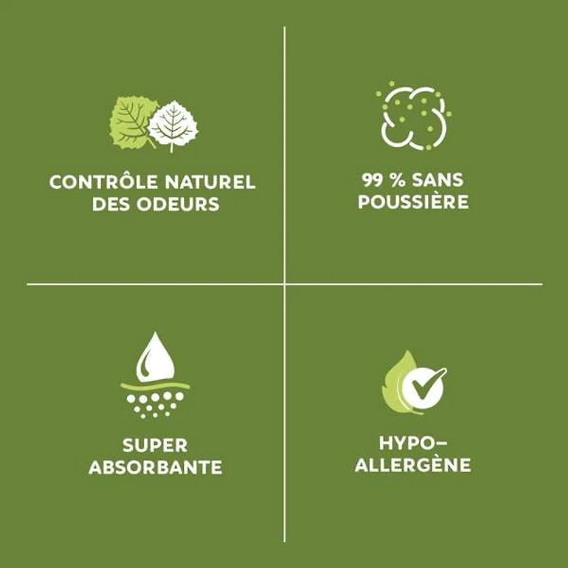 Living World Litière pour Petits Animaux & Litière, Copeaux de Tremble, 20 L