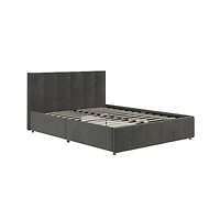 Rose Upholstered Bed with Storage