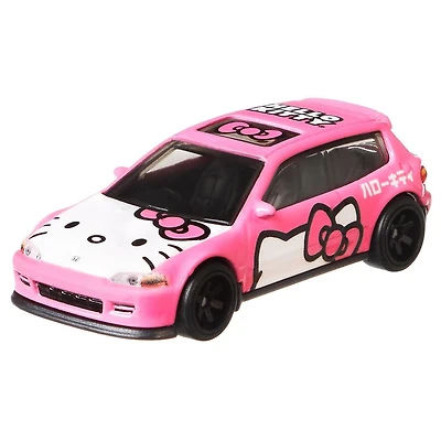 Hot Wheels Honda Civic Hatchback Hello Kitty Collectible 1:64 scale Vehicle