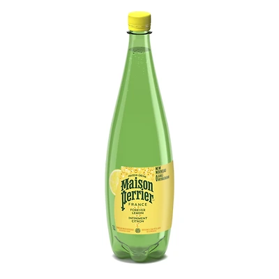 Maison Perrier Forever Lemon, Sparkling Water Beverage, No Calories, No Sweeteners, No Sodium, Sourced & Bottled in France 1L