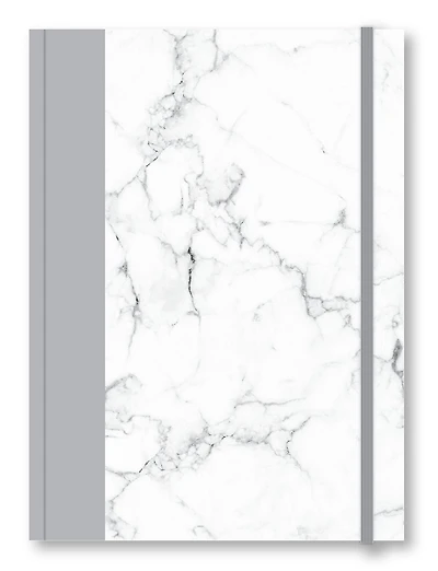 Markings by C.R. Gibson Journal en similicuir géant à imprimé arble blanc