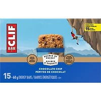 Barres énergétiques CLIF BAR Pépites de chocolat, teneur élevée en protéines, contiennent 70 % d’ingrédients biologiques, (Emballage de 15) 1.02 kg