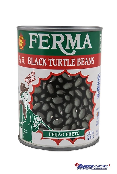 Haricots noirs ferma vendre la quantité 540ml