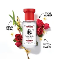 THAYERS Tonique Visage Pétale de Rose Sans alcool formule à l'hamamélis et à l'aloès Format voyage 89ml