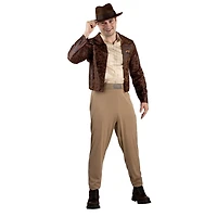 Adult INDIANA JONES Costume -Jacket and attached Shirt with Indiana Jones Logo, Pants, and Hat