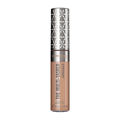 Rimmel Multi-Tasker Concealer, large soft wand, blendable formula, full coverage, crease-proof, transfer-proof & waterproof, 100% Cruelty-Free