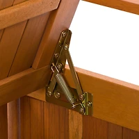 Banc de rangement extérieur den bois massif Miramar