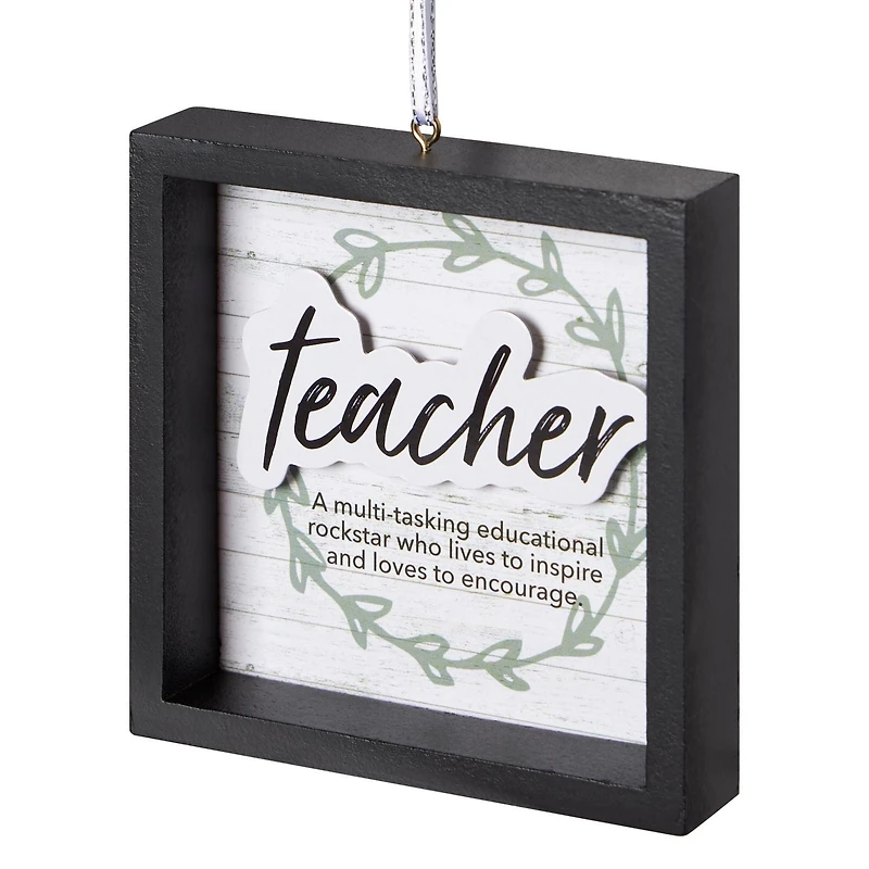 Holiday Time Teacher Ornament