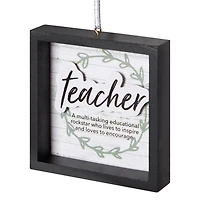 Holiday Time Teacher Ornament