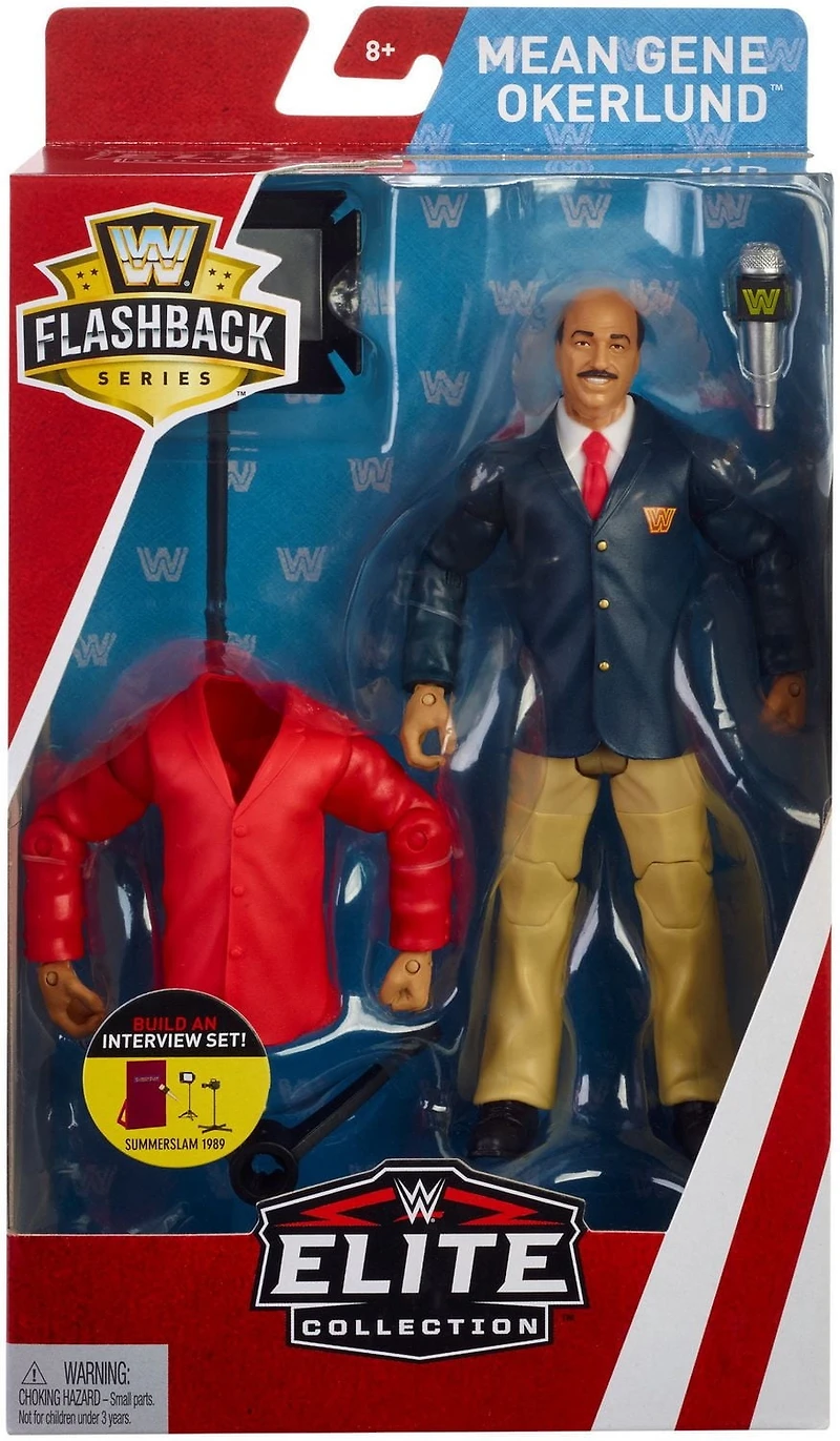 WWE Flashback Series Mean Gene Okerlund Elite Collection Action Figure