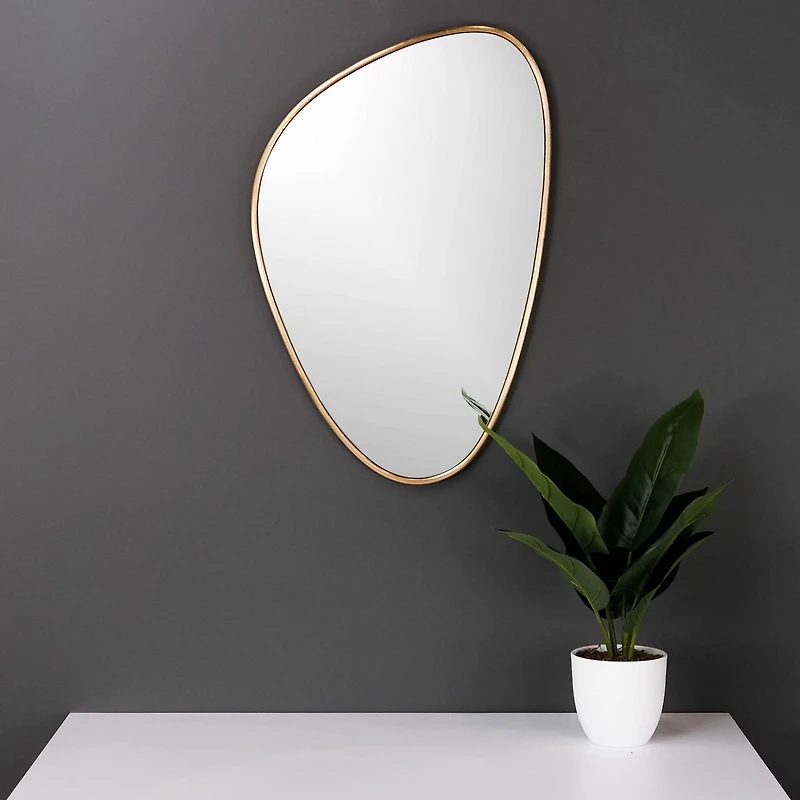 Luna Gold Mirror, 18X27"