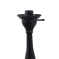 Lampadaire 2 Lumières Elegant Designs avec Abat-Jour en verre marbre ambre, Bronze et Ambre