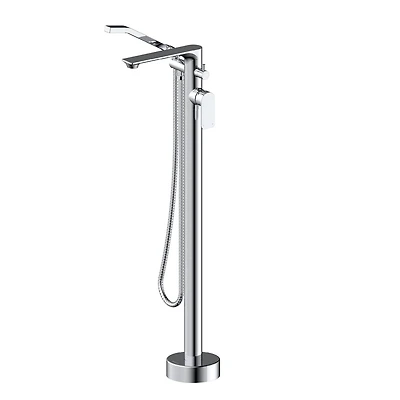 Robinet de baignoire autoportant ELENA d'akuaplus® avec douche à main 2 voies