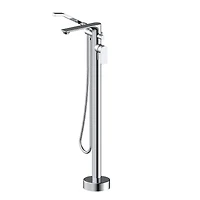 Robinet de baignoire autoportant ELENA d'akuaplus® avec douche à main 2 voies