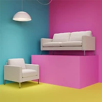 Fabry Sofa, Ivory Linen