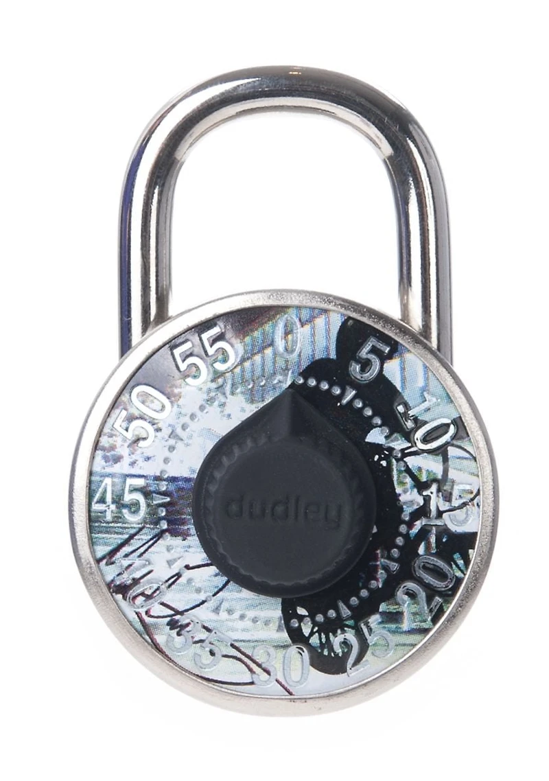 Dudley Combination Lock #DYLG7AST, 50mm, Assorted Designs