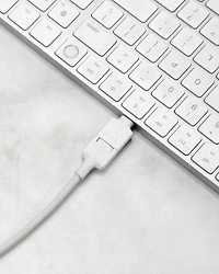 Scosche CCI4B4PWT-SP Strikeline 2-in-1 USB-C/Lightning Cable White, 2-in-1 C / LGHT 4FT CBL