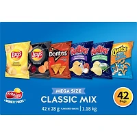 Frito-Lay Variety Packs Classic Mix Flavoured Snacks, 1176g