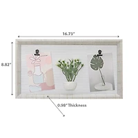 MDF Collage Clip Frame With Faux Plants 4X6