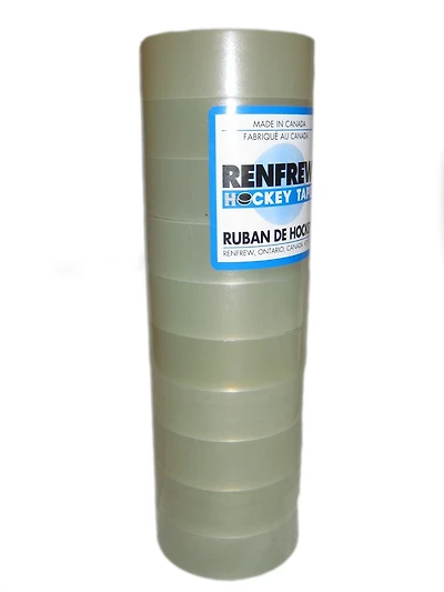 Rouleaux de rubans protège-tibia transparents de hockey Renfrew en paq. de 10