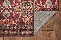 Neil 3' x 5' Washable Accent Rug, Garnet and Ivory