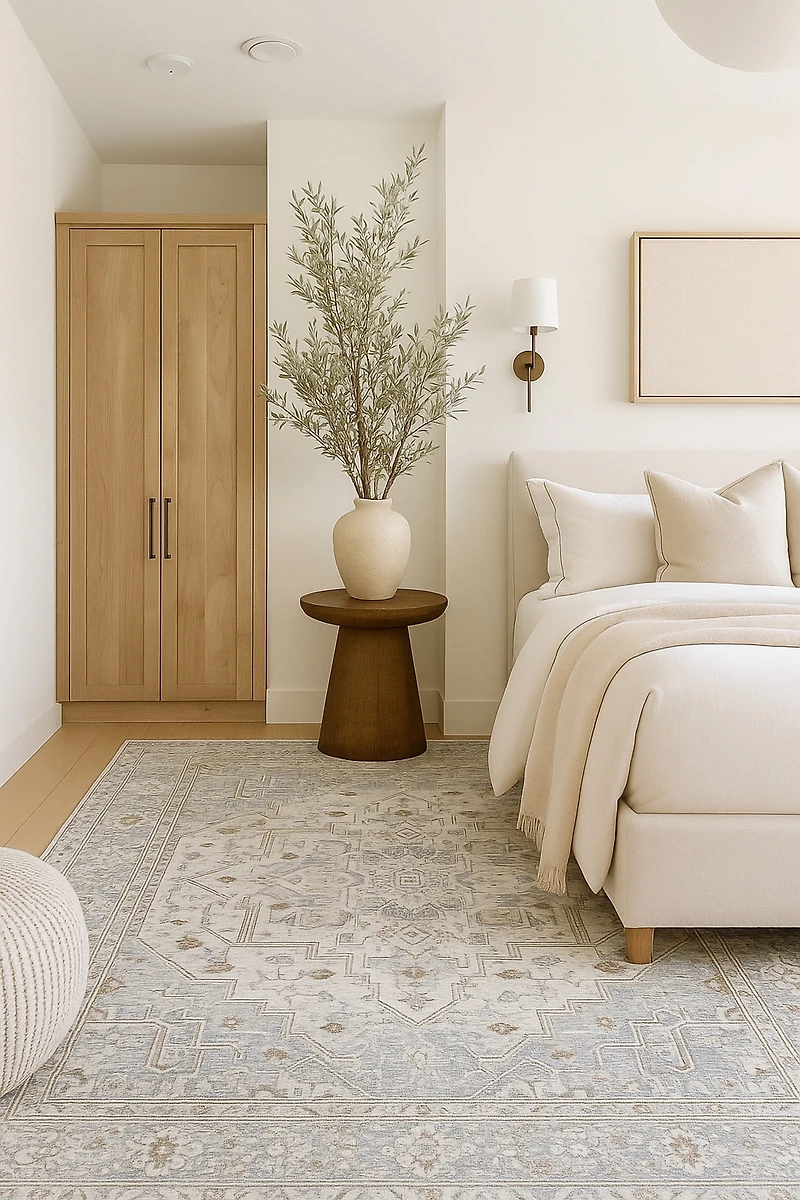 Tapis d'interieur persan Rug Branch Nomad, gris beige, oriental - Salon, chambre, salle à manger et cuisine