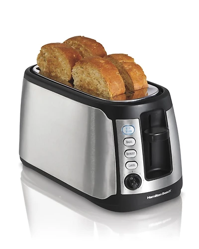 Hamilton Beach 4-Slice Long Slot Toaster with Keep Warm 24810C