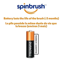 Spinbrush Brosse à dents à piles, soies douces