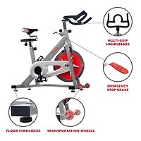Vélo de cyclisme d'intérieur pro SF-B901 de Sunny Health & Fitness