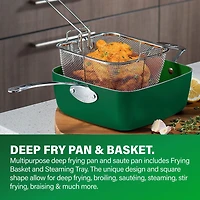 Granitestone Diamond 20 Piece Nonstick Emerald Aluminum Pots and Pans Cookware & Bakeware Kitchen Set