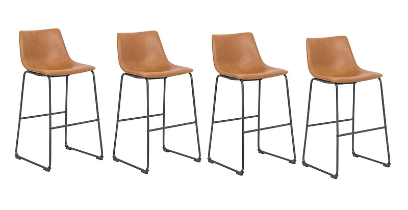 Plata Décor Landon Tabouret 30" en Tan - Ensemble 4