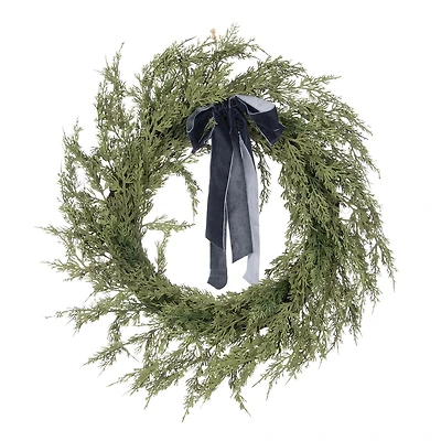 FRAÎCHE Holiday Evergreen Wreath, 24-in