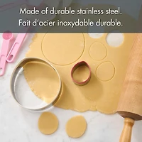 Way to Celebrate 2-Piece Cookie Cutters, Stainless Steel, Egg Shaped