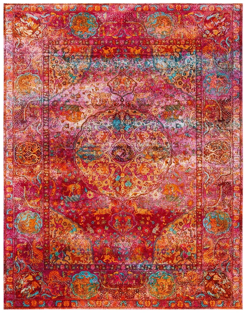 SAFAVIEH Luxor Metha Floral Bordered Area Rug