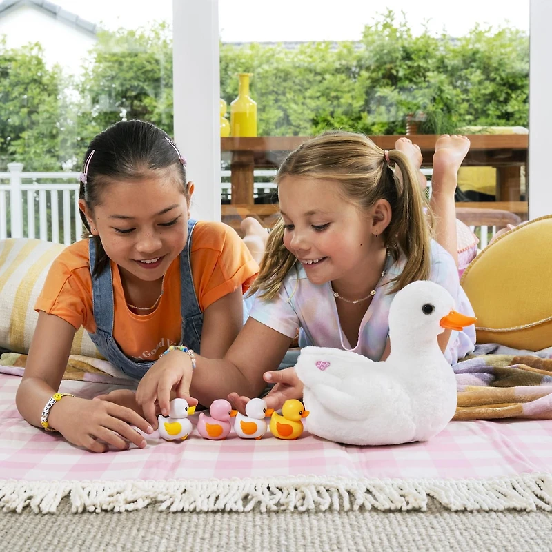 Pets Alive Mama Duck & Baby Surprise by ZURU Nurturing Play Surprise Hatching Interactive Girls' Toy., Surprise Unboxing Soft Toy