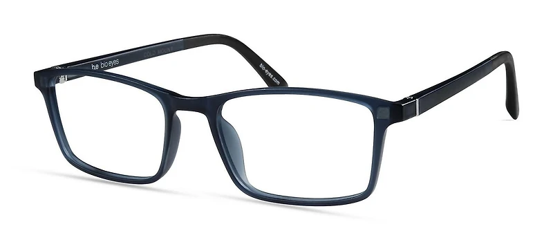 Bio Eyes Mens Prescription Eyeglasses, Reed, Matte Navy, 50-17-140