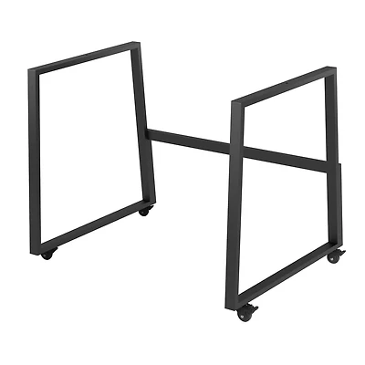 Rocelco Support de plancher de bureau debout mobile - Pieds de poste de travail assis debout pour bureau à domicile roulant pour DADR-40 et DADR-46