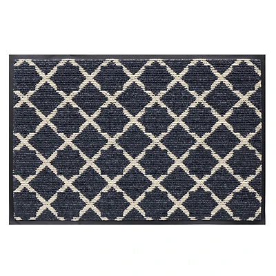 Mainstays Denim Malin Discovery Tufted Scrape Surface Doormat, 2' x 3'