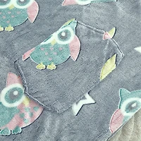 Sweat à capuche Marina Decoration Glow in the Dark pour enfants, garçons et filles, surdimensionné, tissé, moelleux, doux, chaud et confortable, en flanelle polaire, avec poche géante, 110 x 75 cm, mo