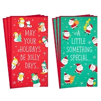 Hallmark Christmas Money or Gift Card Holders Assortment, Snowmen and Santa (6 Holiday Cards and Envelopes)